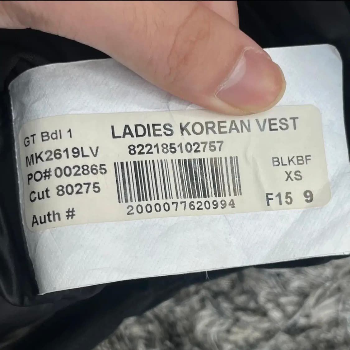 무스너클 여성 패딩 베스트 (XS) 상품이미지9