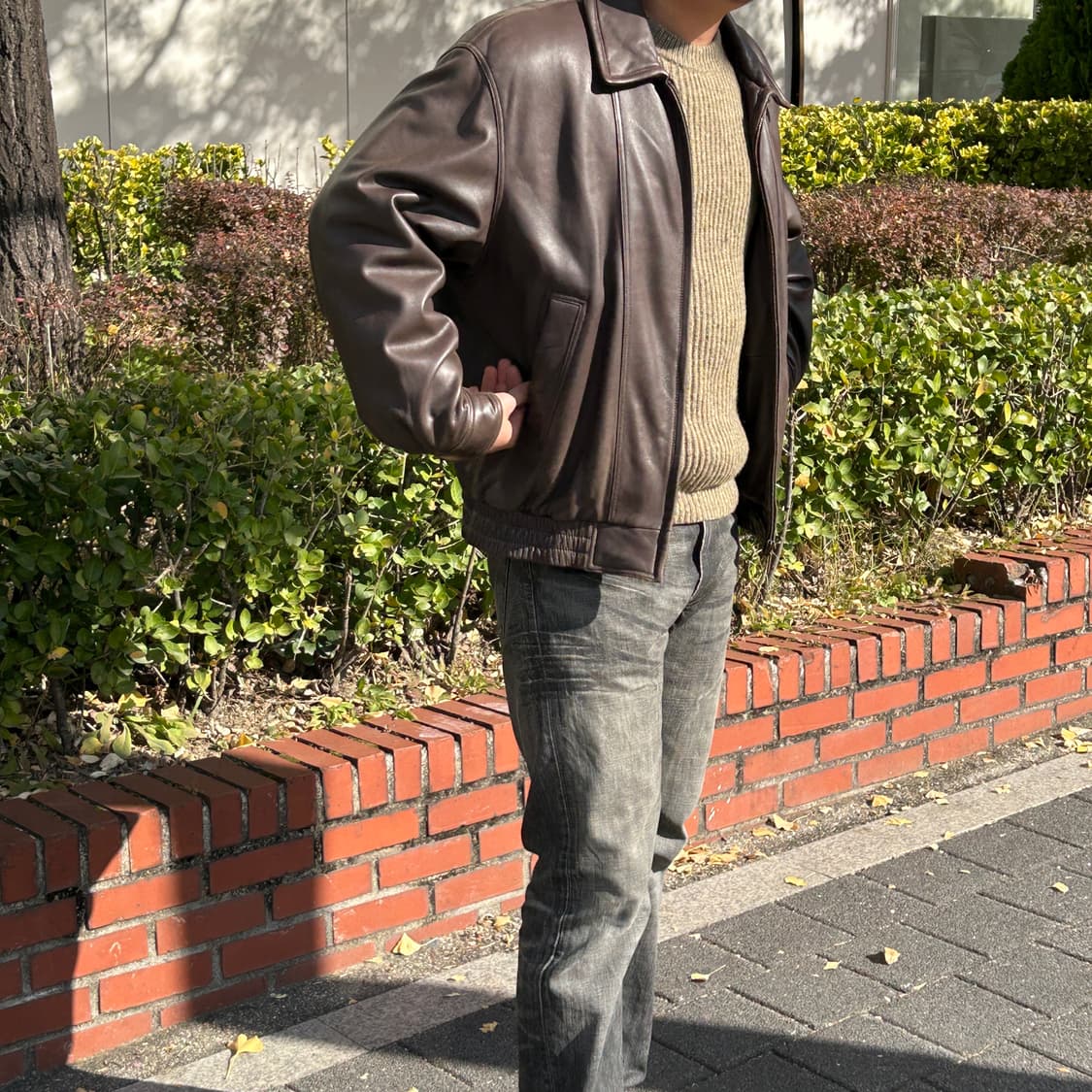 YSL 입생로랑 램스킨 퍼 탈부착 레더자켓 상품이미지8