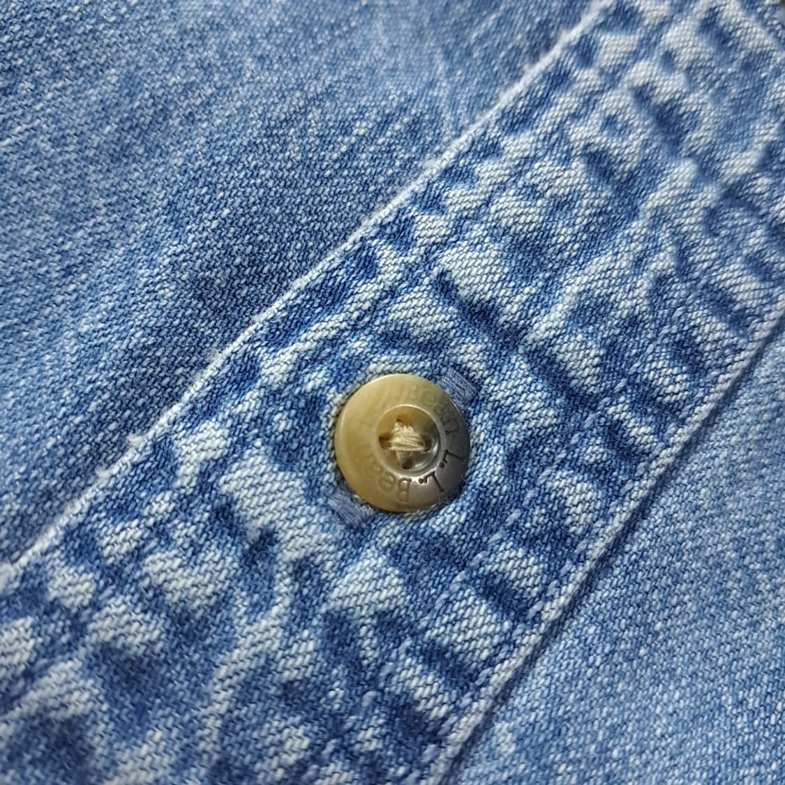 CK199 L 엘엘빈 90s 버튼다운 인디고 데님 셔츠 남방 상품이미지5