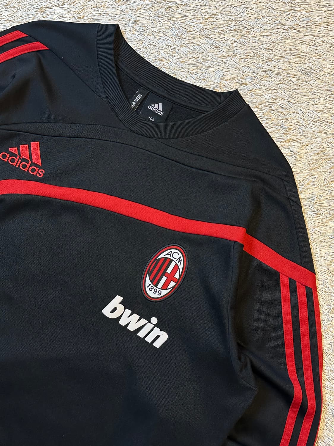 대장급) 아디다스 AC밀란 09-10 트레이닝 탑 져지 블랙 상품이미지2