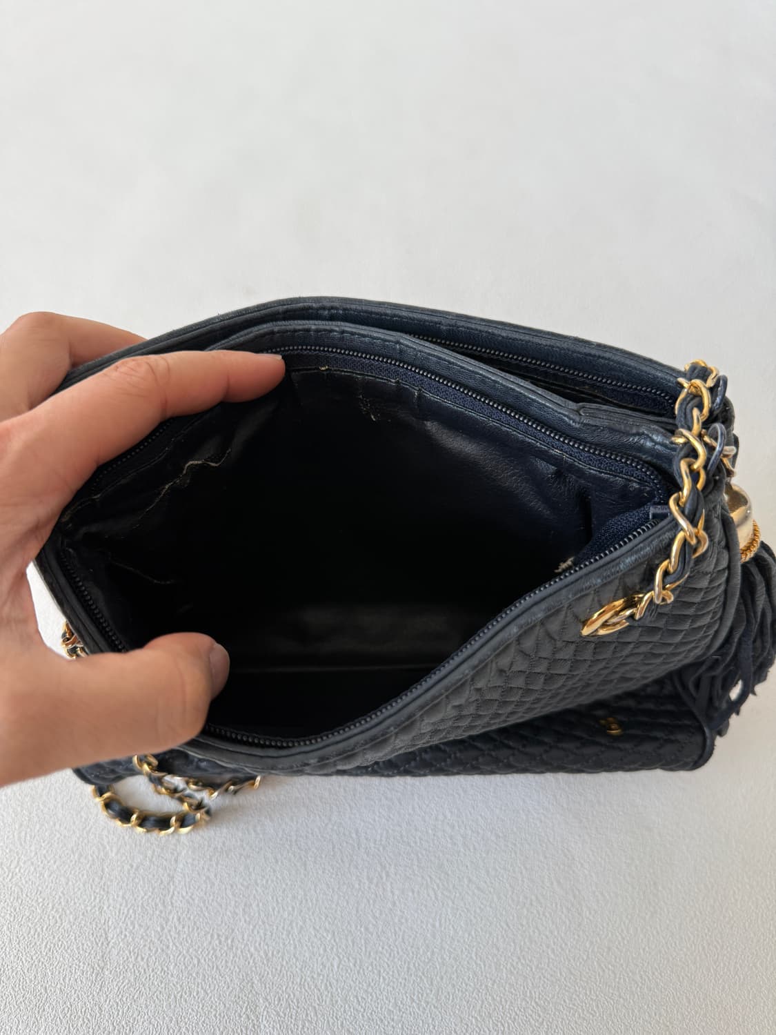 올드 발리(BALLY) 레더 체인 숄더백 상품이미지10