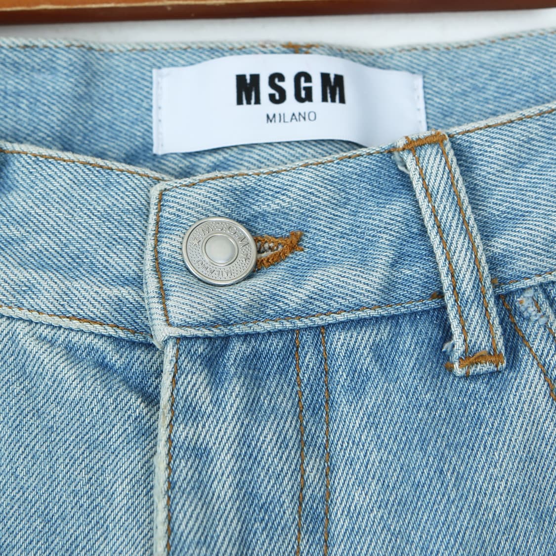 Msgm 라이트 블루 디스트레스드 데님 상품이미지4