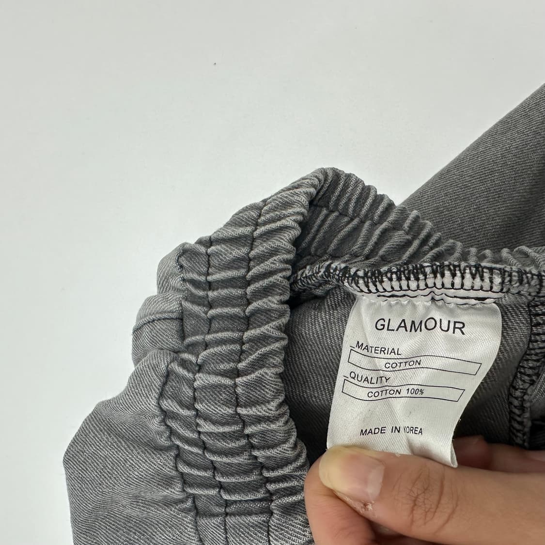 glamour 배색 카고 데님팬츠 청바지 상품이미지8