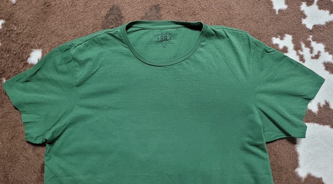 RRL  샵그린 색상 라운드 티 XL 상품이미지2