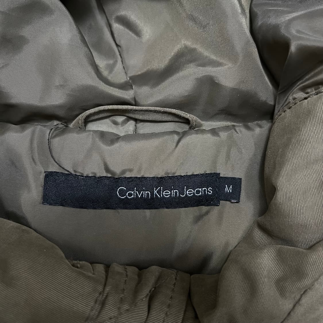 캘빈클라인 진스 여성 포켓 후드 야상점퍼 [카키] M/95 상품이미지4