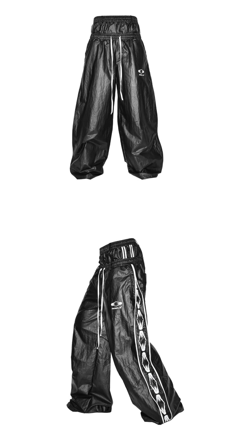 Void Stripe Nylon Wide Pants 상품이미지2