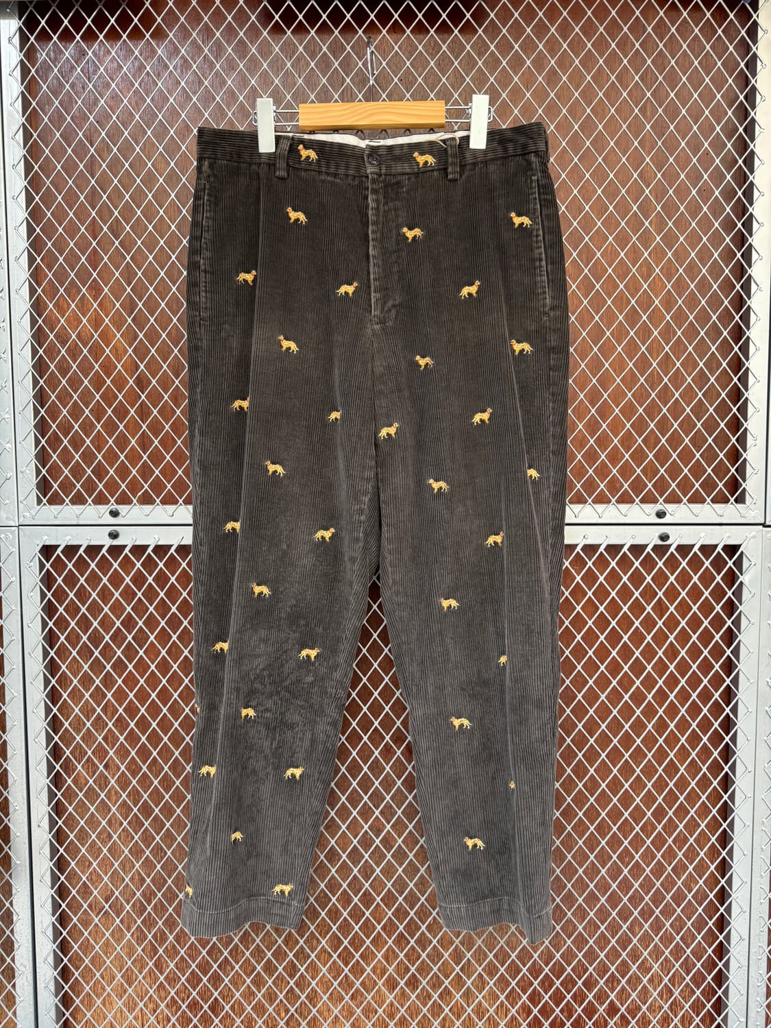 브룩스브라더스 도그자수 코듀로이 팬츠 브라운 34 상품이미지1