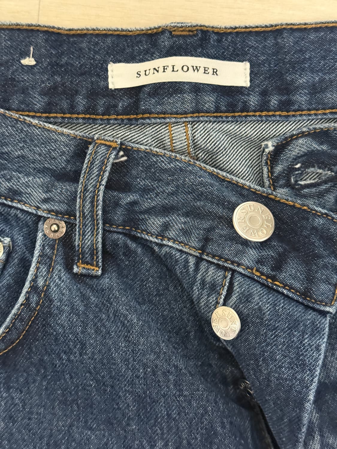 [31X32]선플라워 트위스트 데님 팬츠 상품이미지3