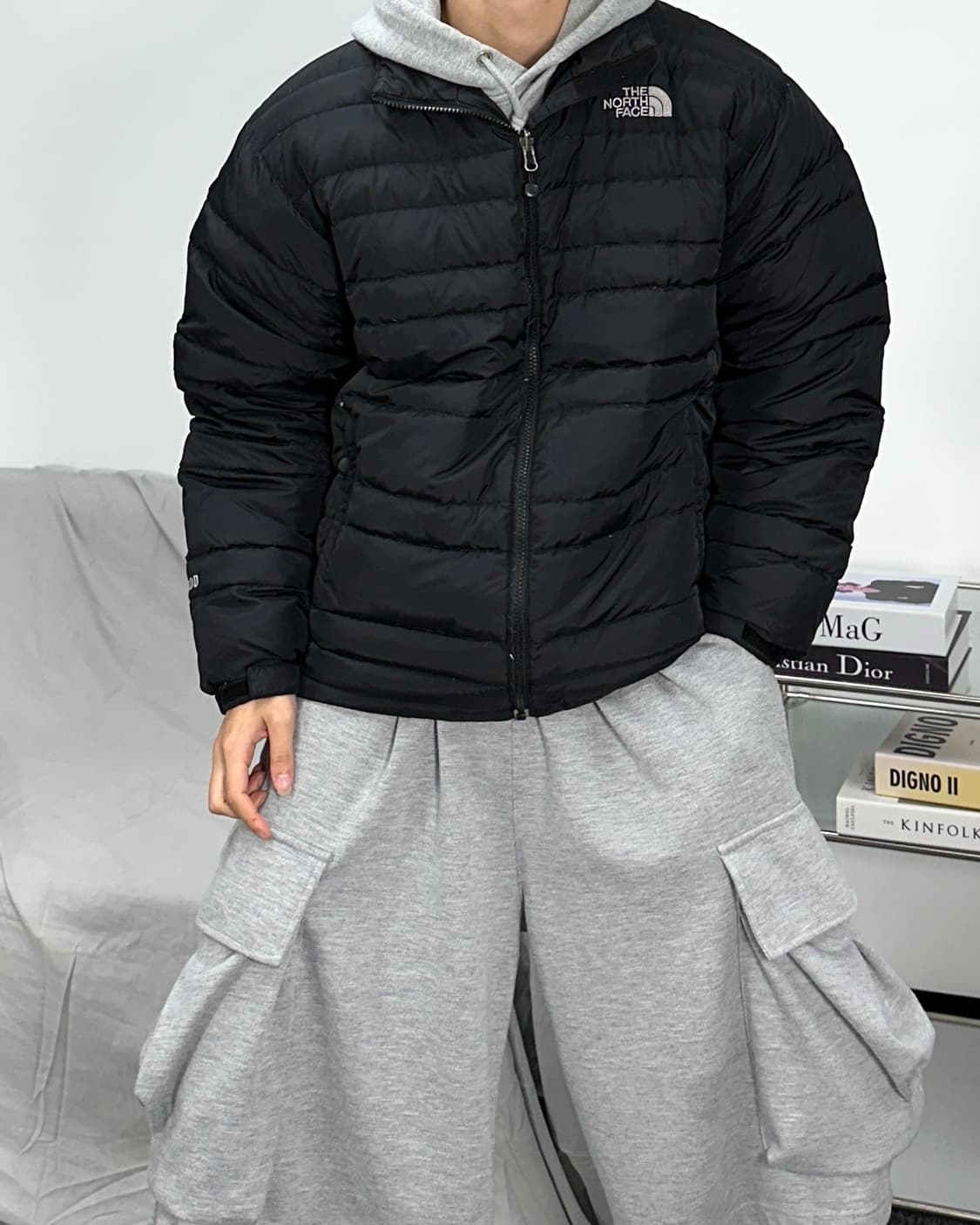 노스페이스 600 경량 패딩 100 상품이미지2