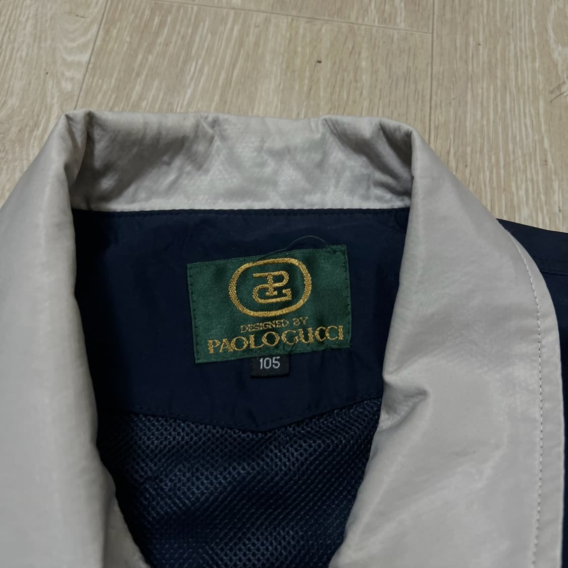 파올로구찌 로고 카라 바람막이 자켓 XL/105  상품이미지5