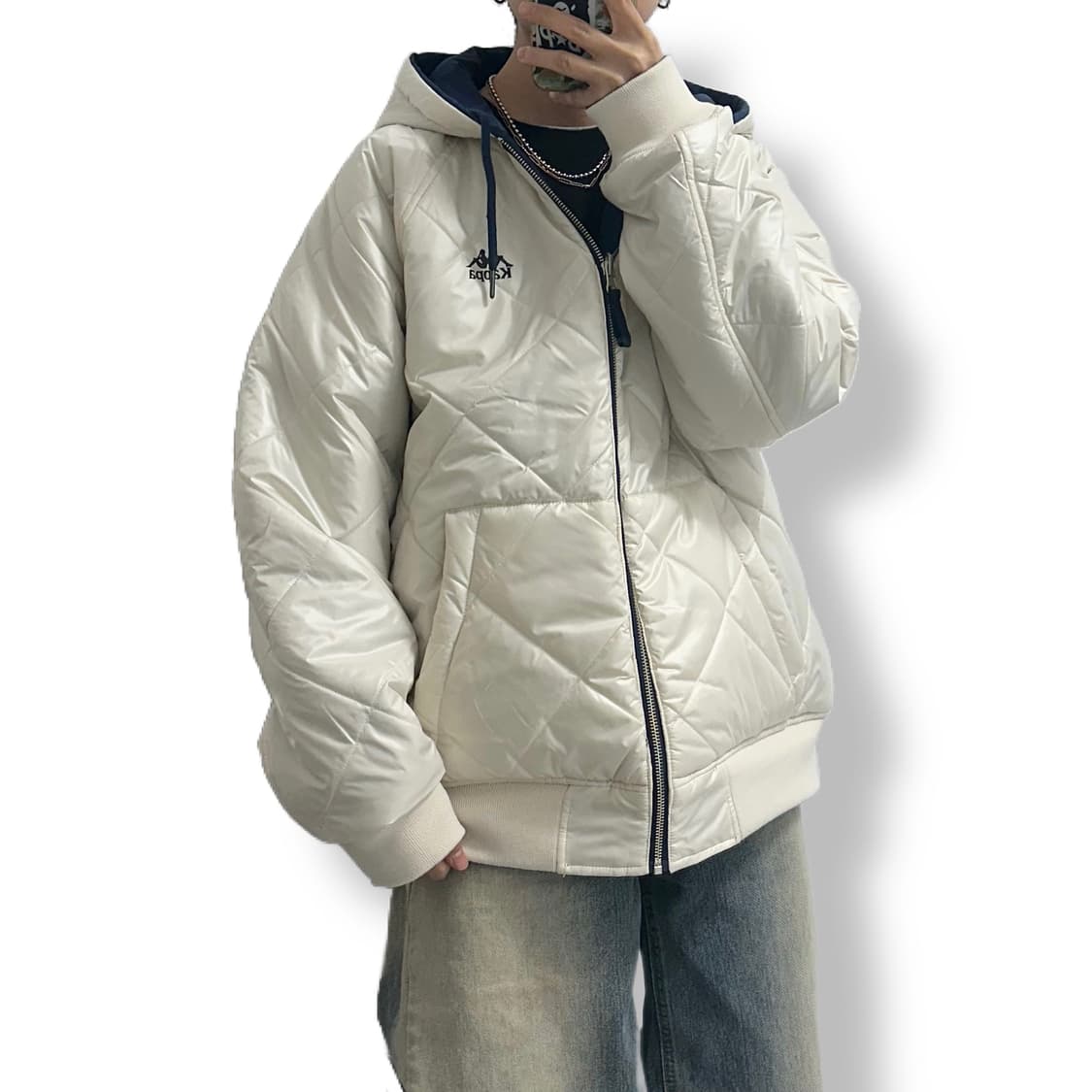 카파 리버서블 옴브라 누빔 패딩 점퍼 상품이미지2