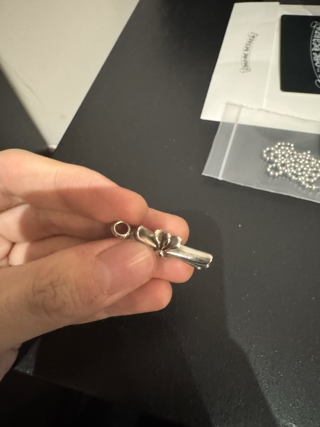 크롬하츠 크로스 참 펜던트 (타이니 펫 타이니 참) 풀구성 상품이미지4