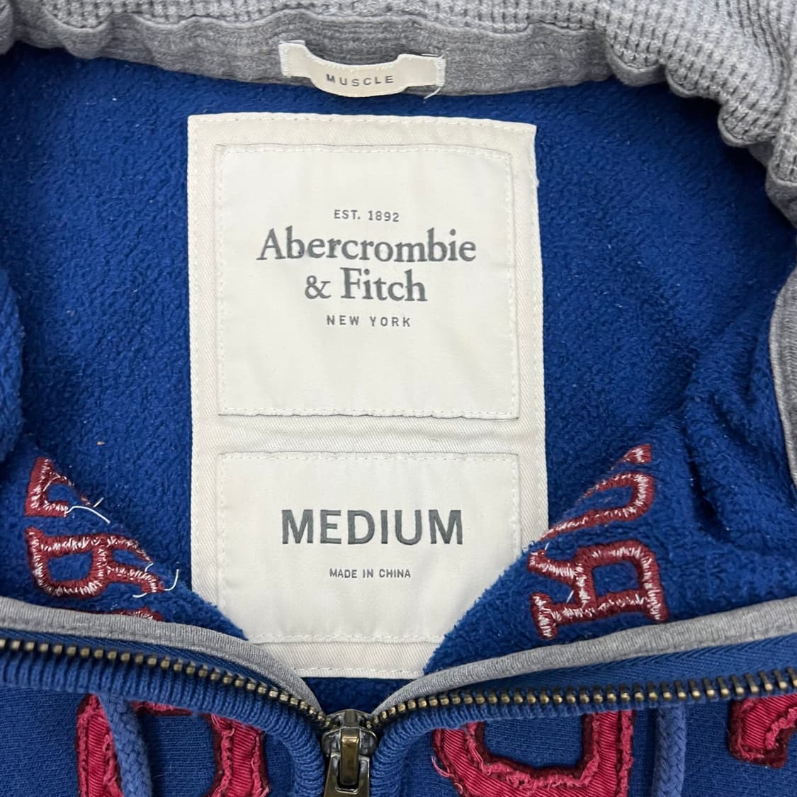 아베크롬비 빈티지블루 후드집업 상품이미지2