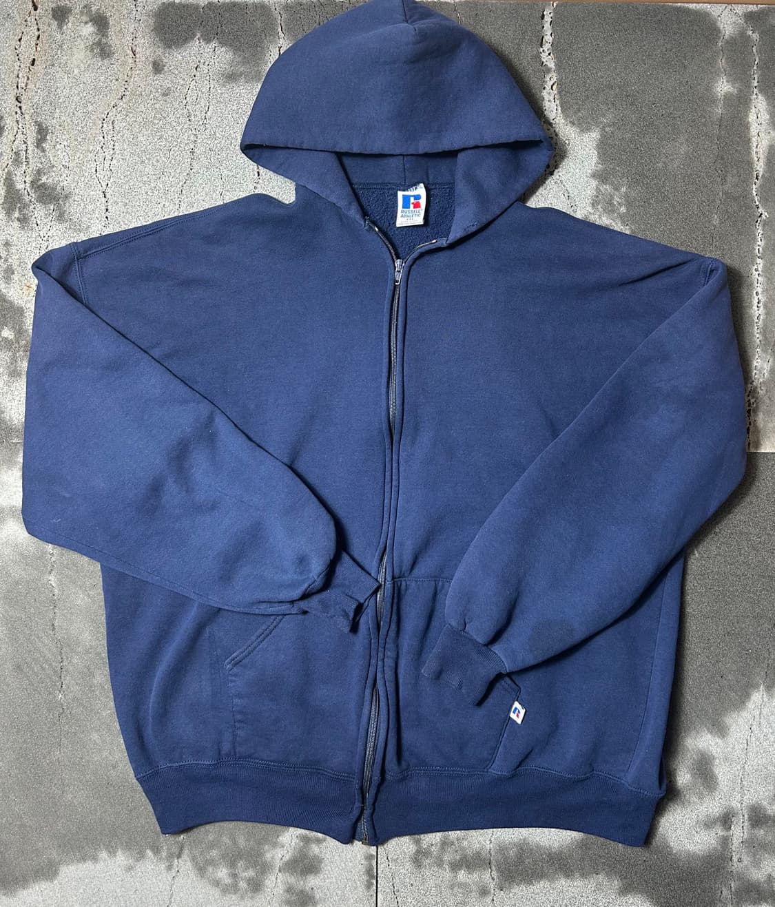 90s russell hoodie zip up 90s 러셀 후드집업 판매 상품이미지2