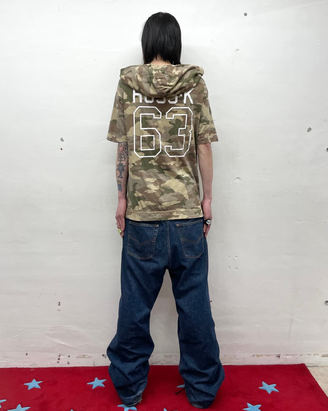 High-neck camouflage hoodie T-shirt  상품이미지5