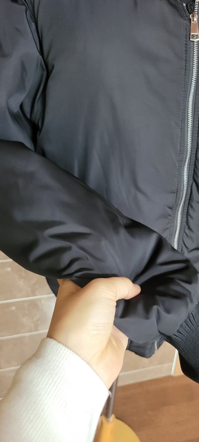 AIRBORNE 블랙 봄버 자켓 남성 105 상품이미지7