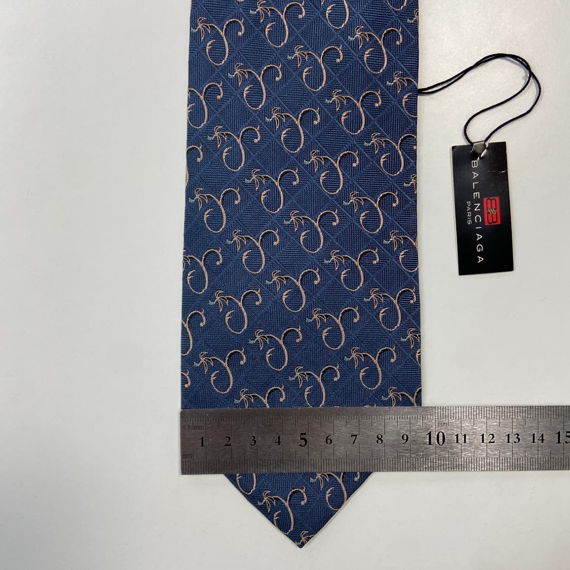 택달린 미사용품 BALENCIAGA 발렌시아가 정품 명품 넥타이 상품이미지7