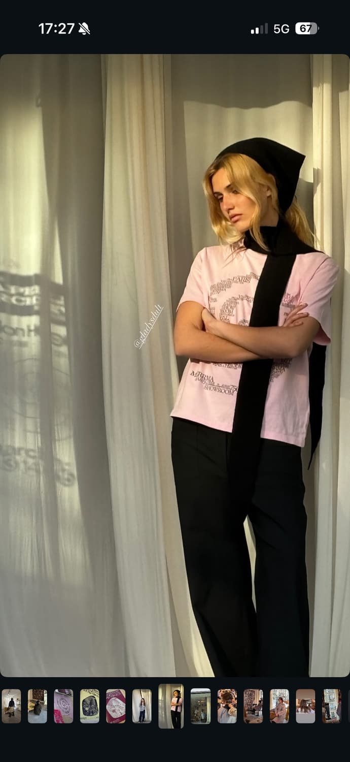 MERRMA SPIRAL SOUVENIR T-SHIRT (ROSE) 상품이미지1