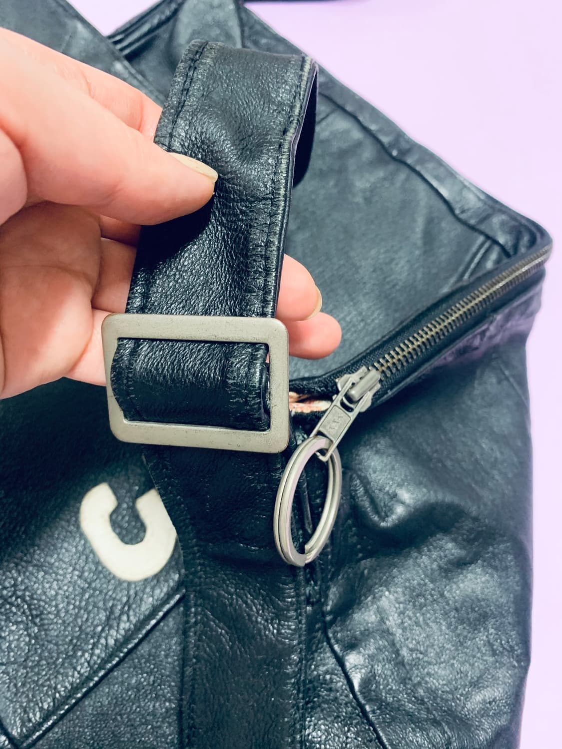 빈티지 가죽 리메이크 백 상품이미지6