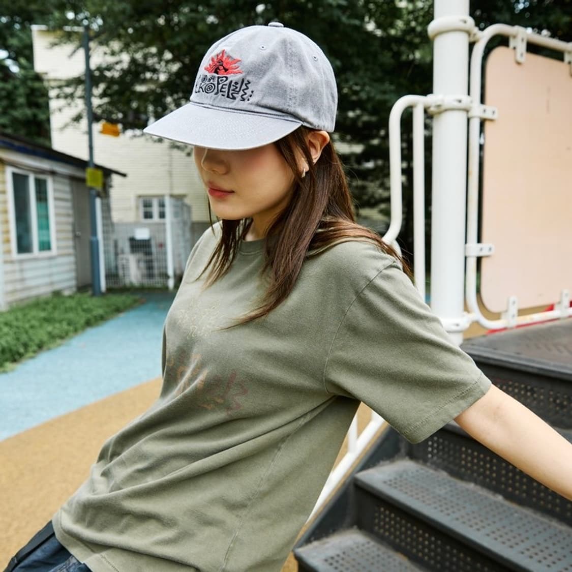 마스컴퍼니x해칭룸 코코펠리 볼캡 (차콜) 상품이미지1