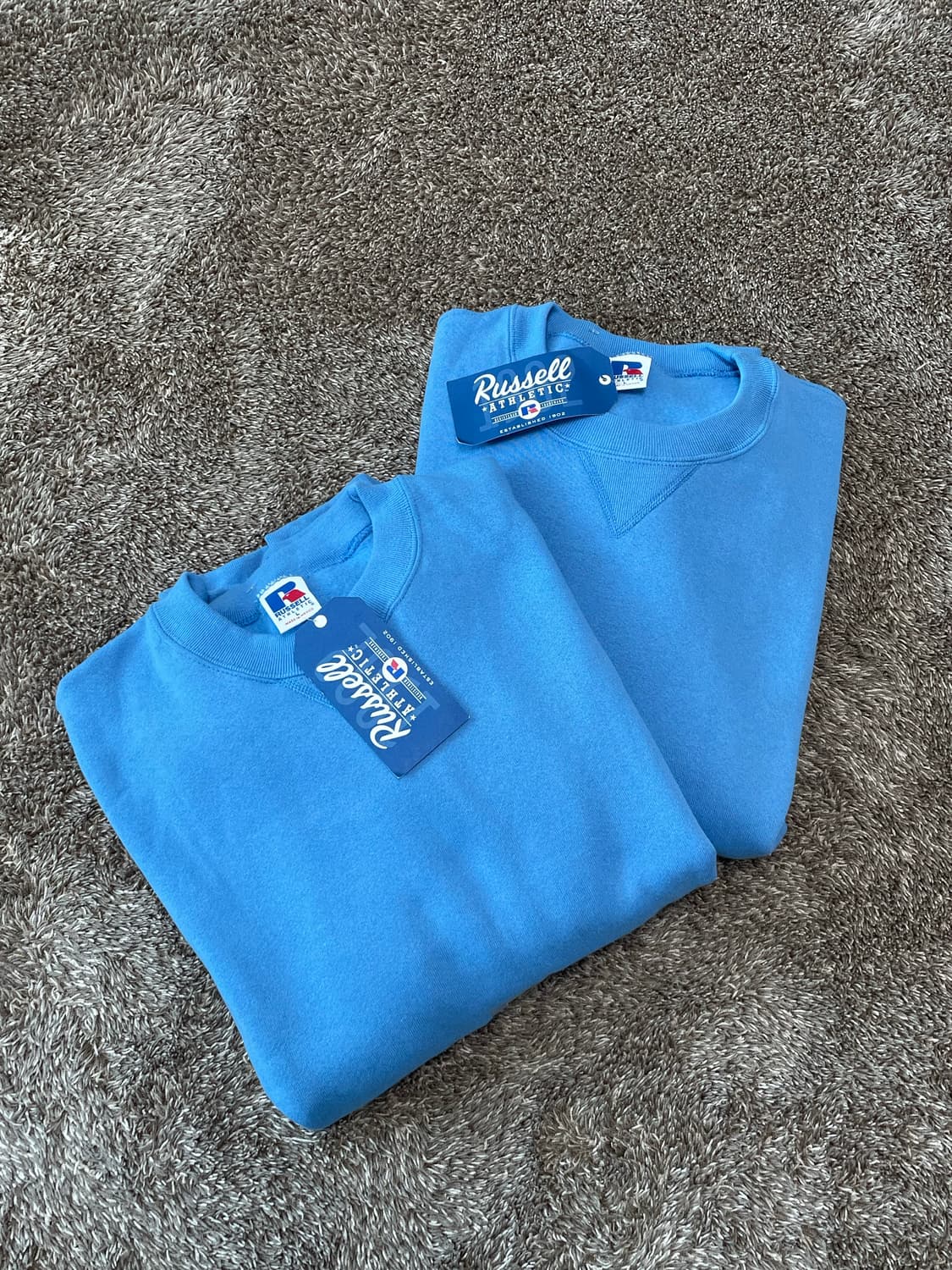 (데드스탁) 90s 러셀 스웻셔츠 베이비블루 상품이미지1