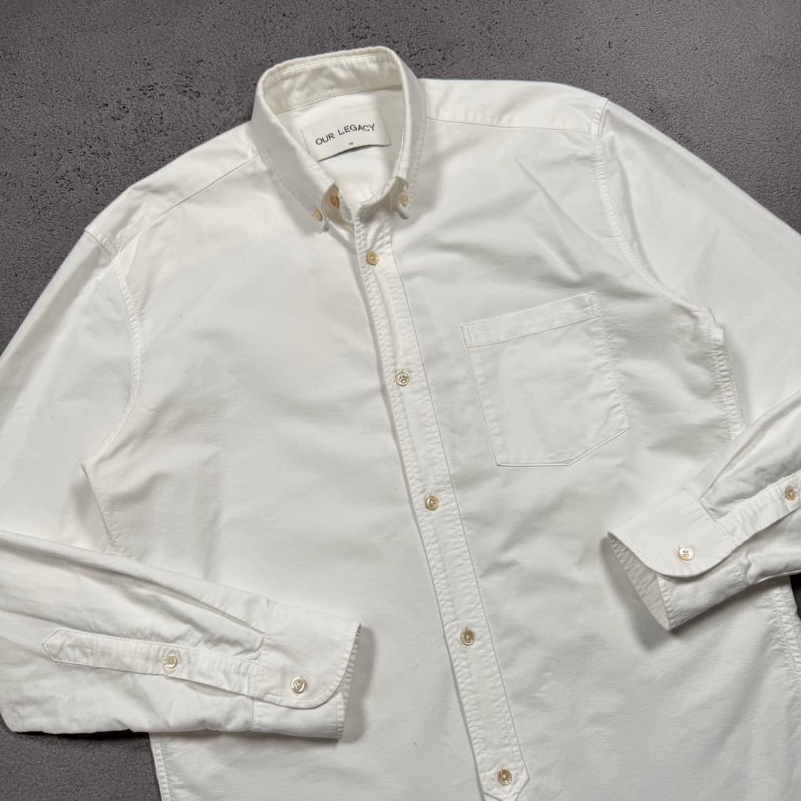 OUR LEGACY 아워레가시 화이트 원포켓 셔츠 상품이미지1
