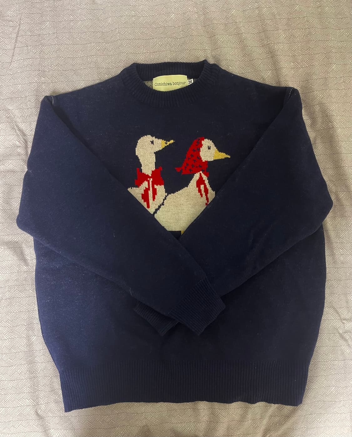 곤니치와봉쥬르 animal knit -m사이즈 상품이미지1