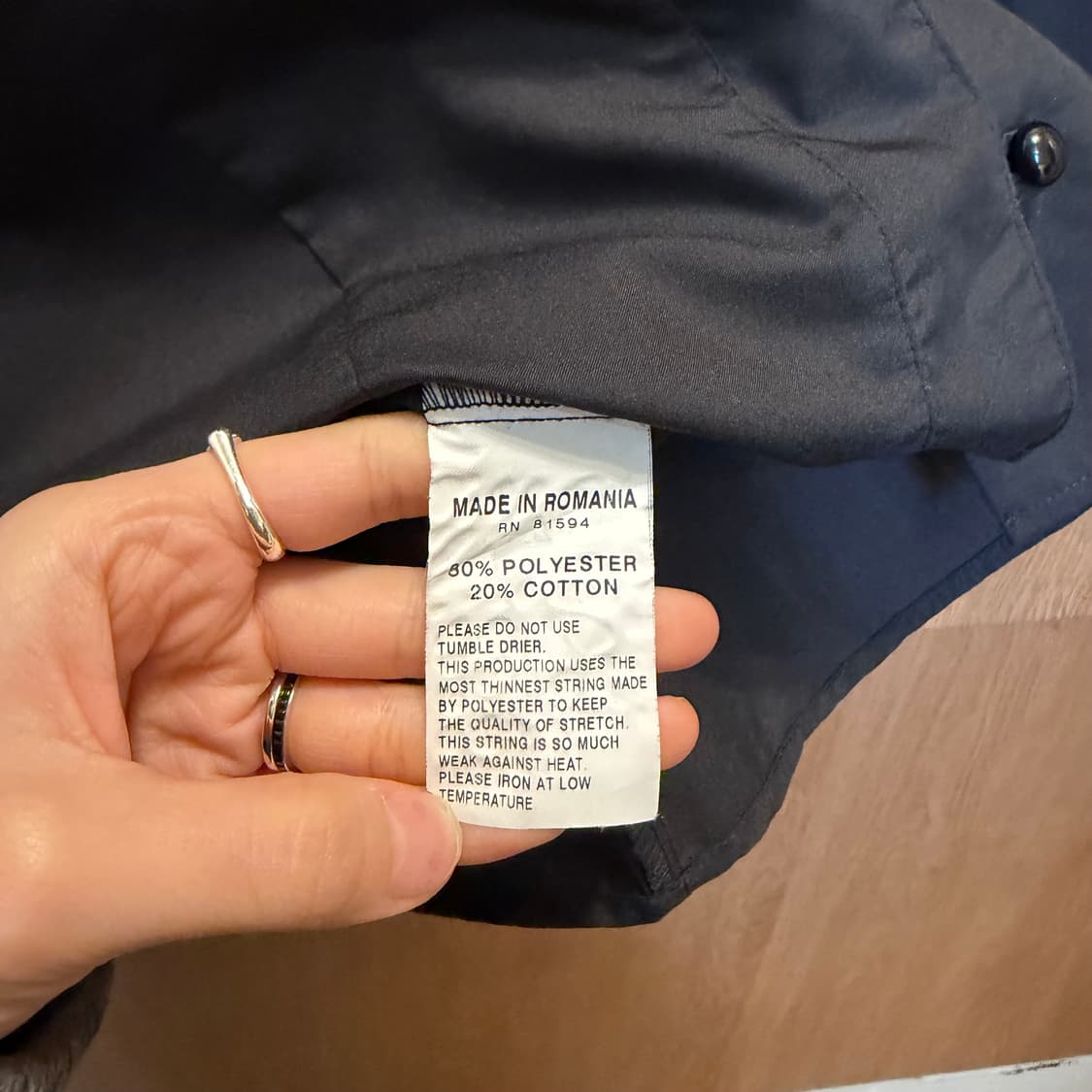 빈티지 블라우스 7부 소매 프릴 러플 버튼업 디테일 블랙 상품이미지6