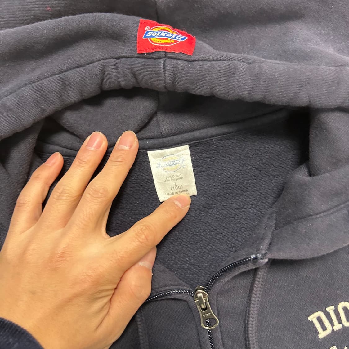 Dickies Navy Hoodie Zip-up  상품이미지6