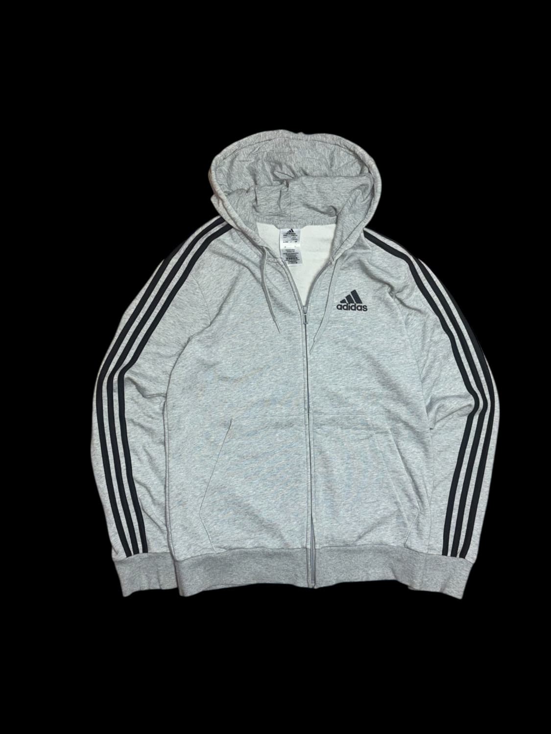 아디다스 그레이 사이드라인 후드 집업 상품이미지3