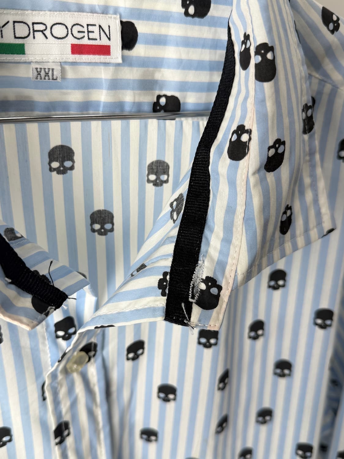 Hydrogen 스컬 스트라이프 셔츠 상품이미지3