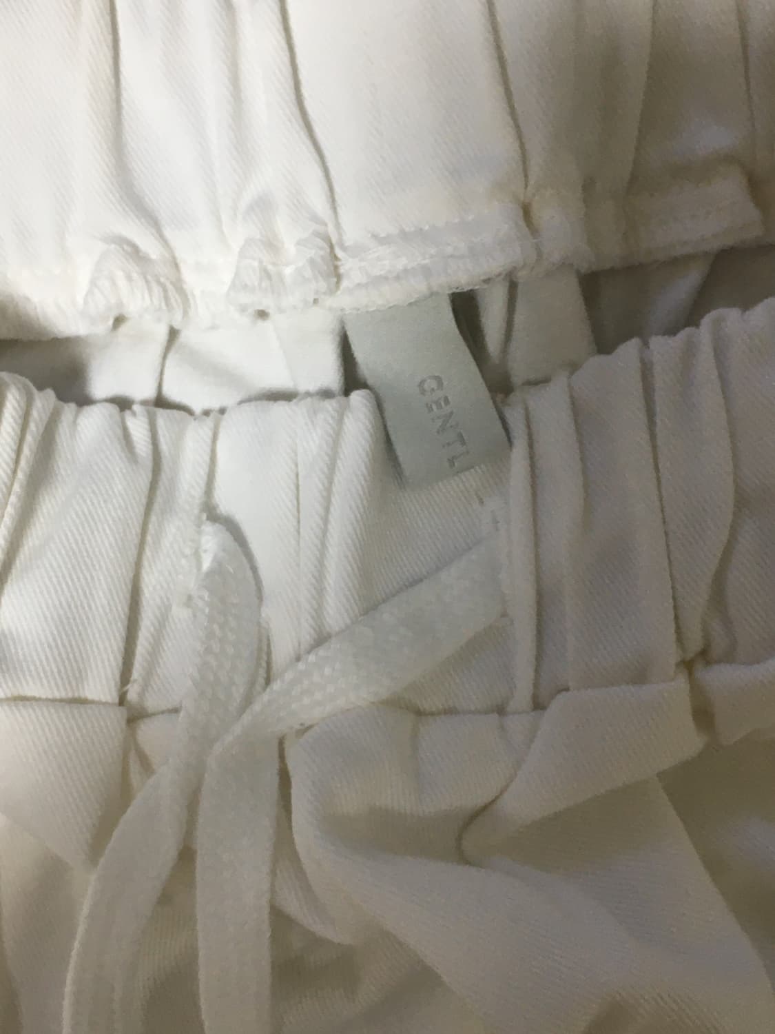 젠틀커버 와이드 밴딩팬츠 (white) 상품이미지3
