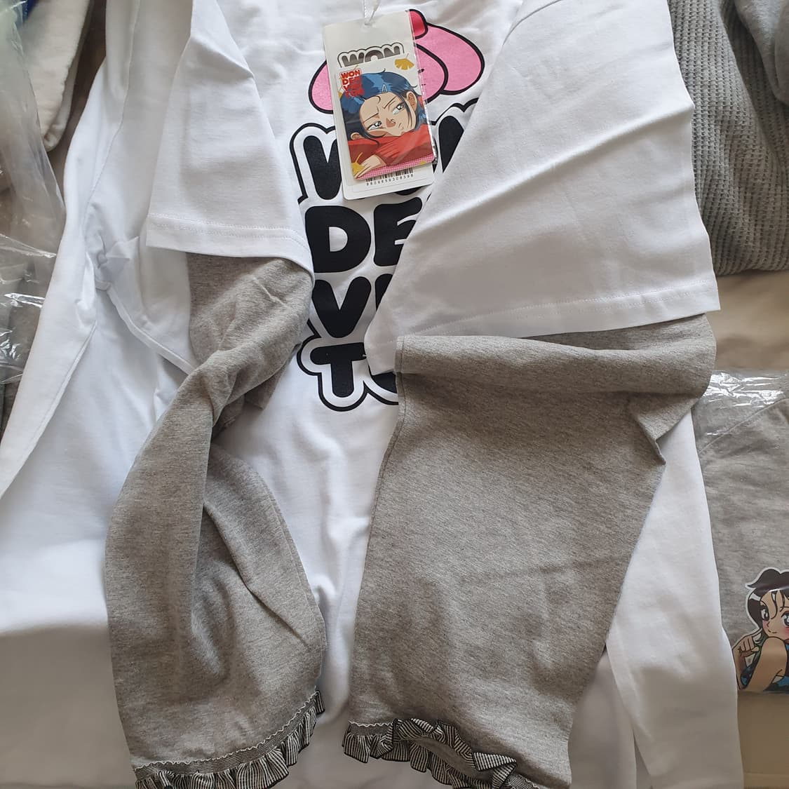 새상품 일괄) 원더비지터 걸스 긴팔티 상품이미지4