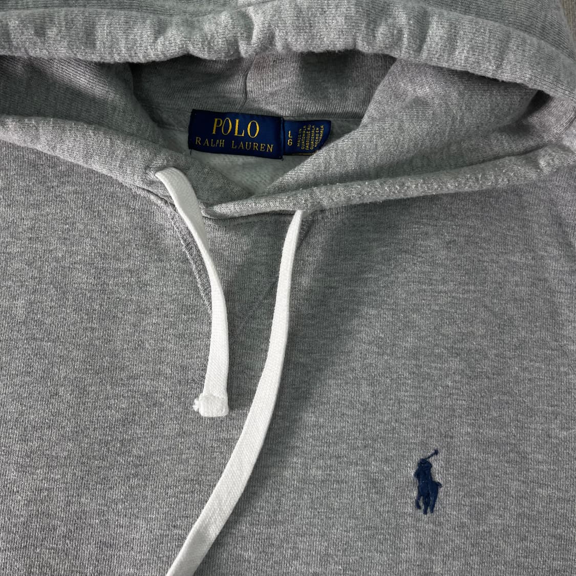 100 폴로랄프로렌 스몰포니 그레이 후드티 상품이미지2