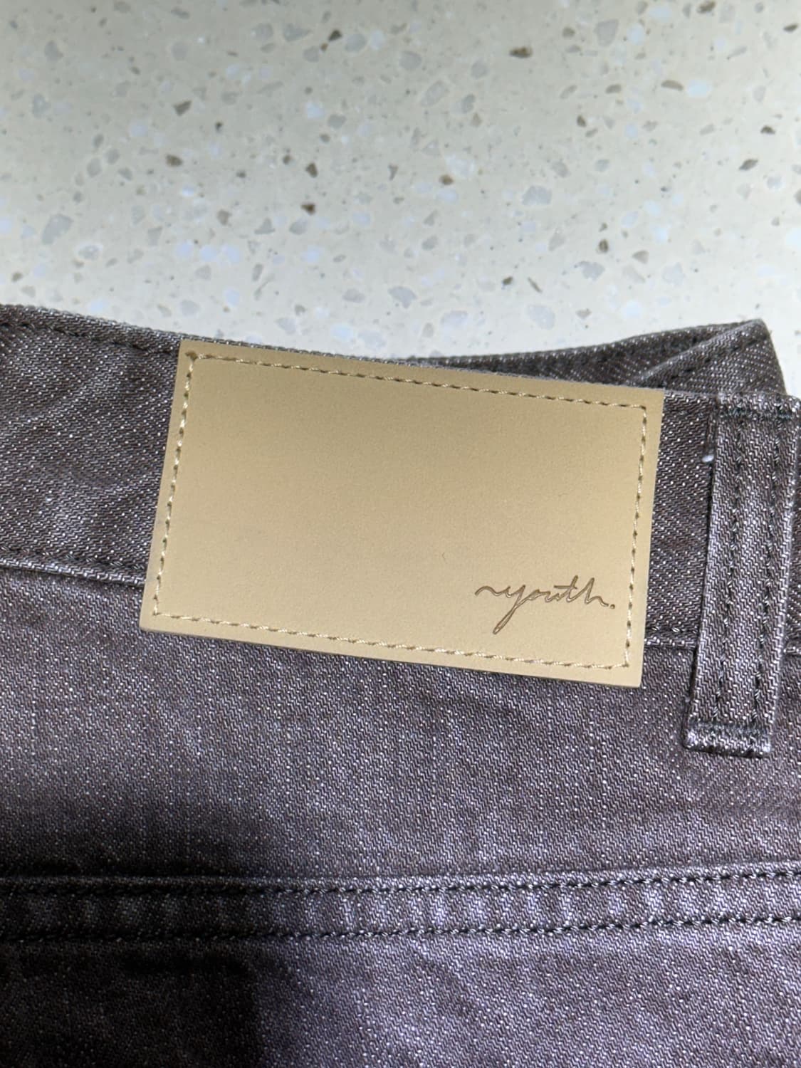 [M] 유스 스트레이트 데님 팬츠 브라운 24fw 상품이미지6