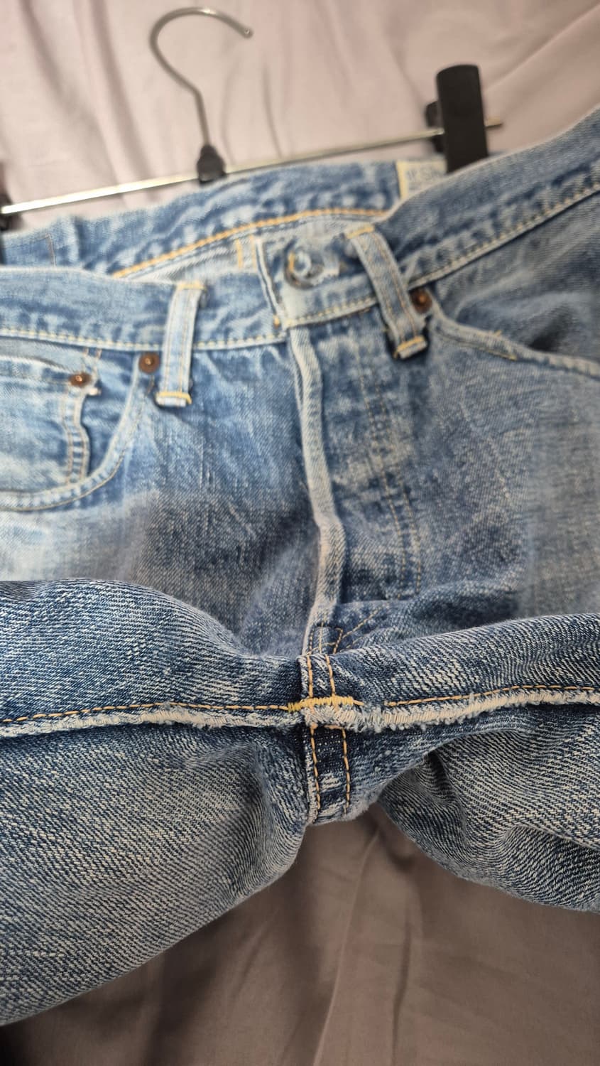 오어슬로우 105 데님 1사이즈 워싱진 상품이미지6