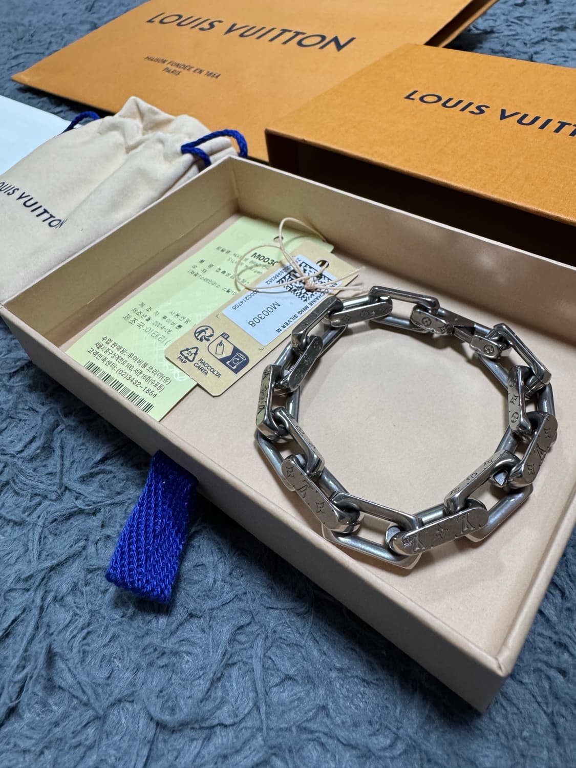 루이비통 버질아블로 체인 팔찌 M사이즈 상품이미지1