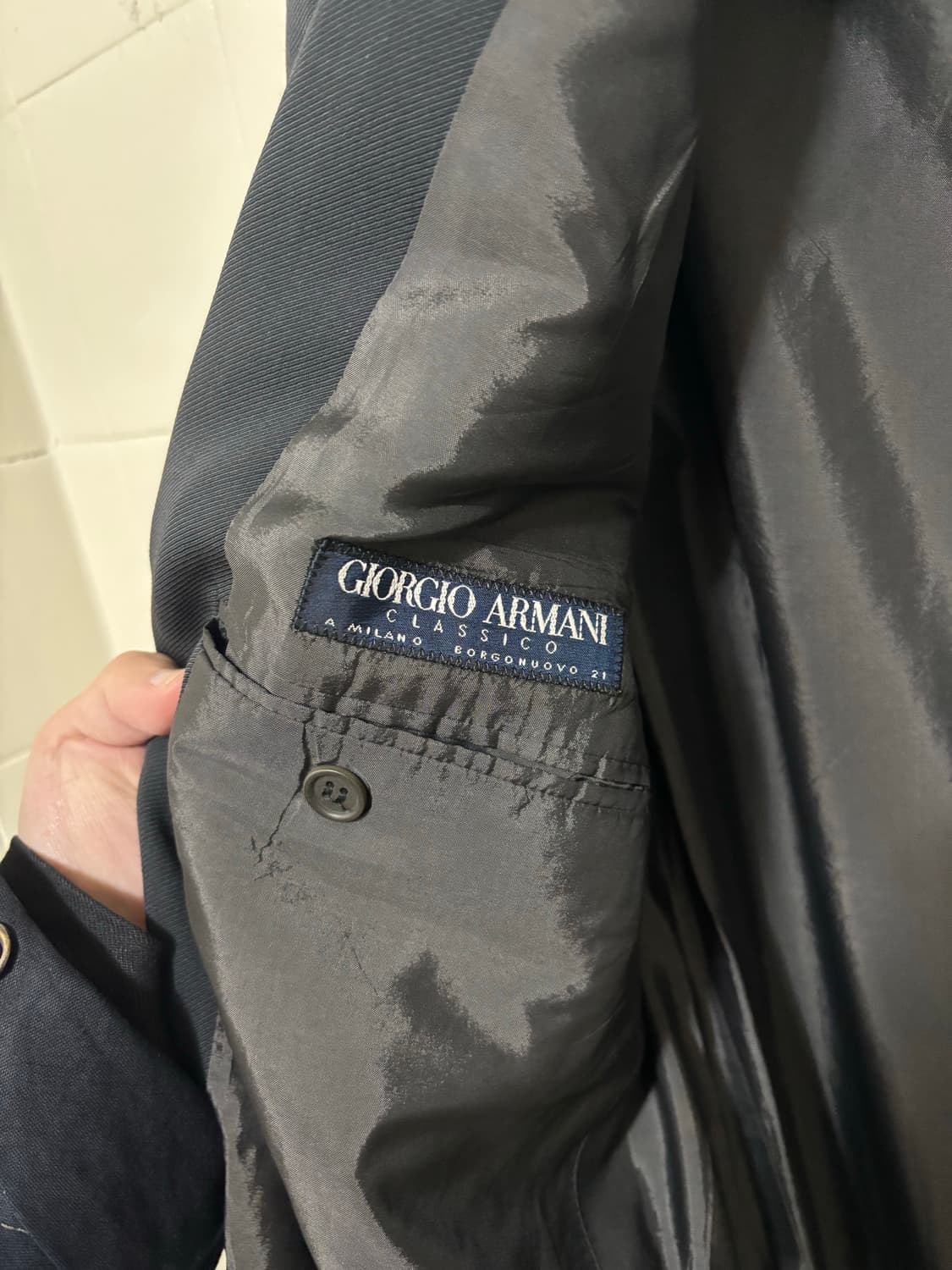 조르지오 아르마니 울 실크 블레이저 상품이미지6