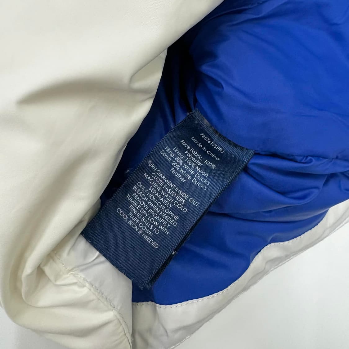 폴로 랄프로렌 USA 국대 스노우 챌린지컵 화이트 핀터깔 덕다운 푸퍼 패 상품이미지7