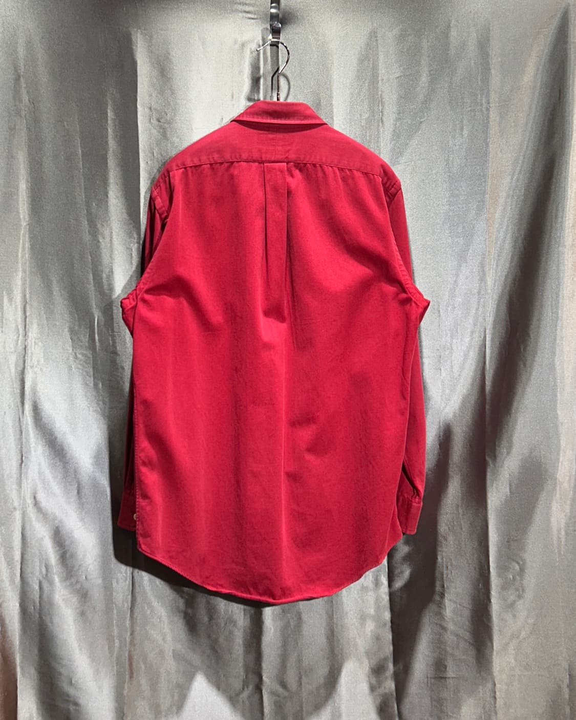 M 폴로랄프로렌 포켓 버건디 코튼 셔츠 상품이미지3