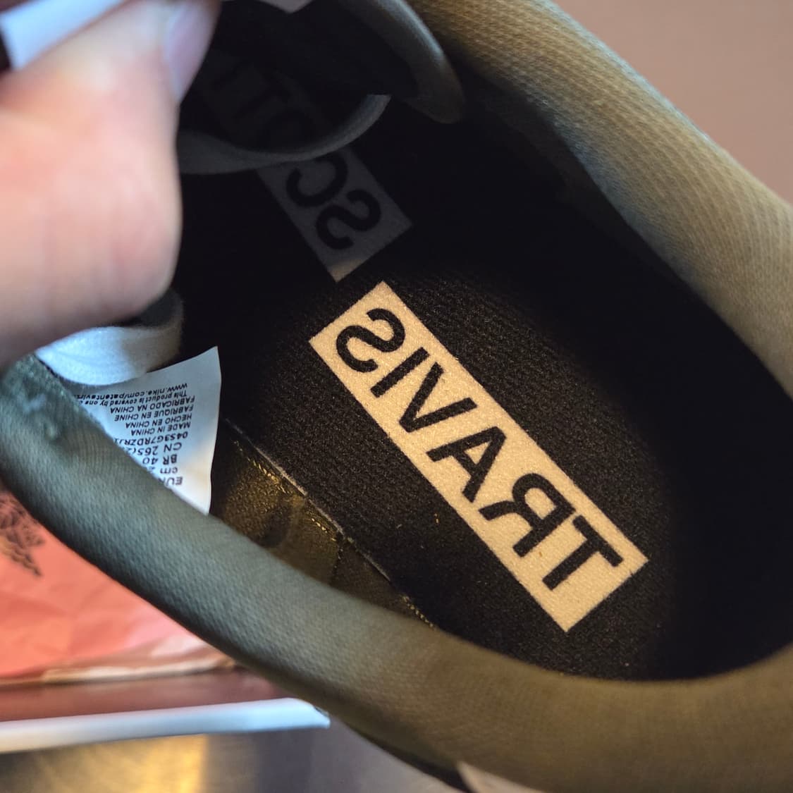 나이키 X 트래비스 스캇 조던1 로우 OG SP 리버스 올리브 (265) 상품이미지7