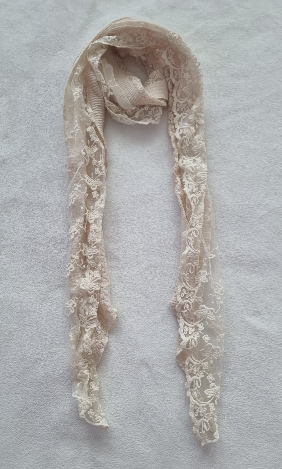 빈티지 모리걸 하구미 오리엔탈 페어리 레이스 머플러 상품이미지1