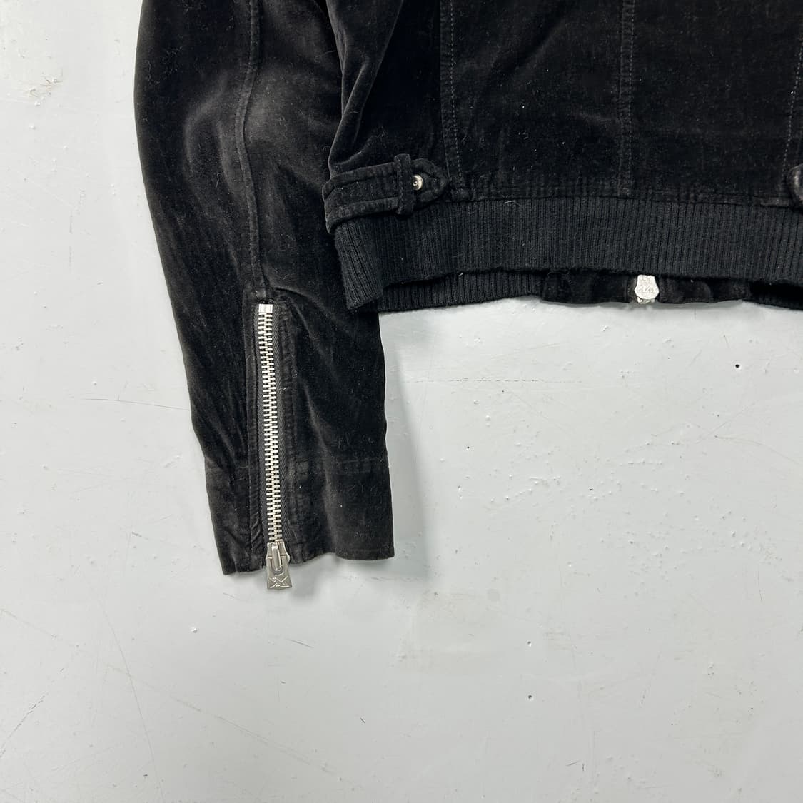 아르마니 익스체인지 벨벳 싱글 라이더자켓  상품이미지5