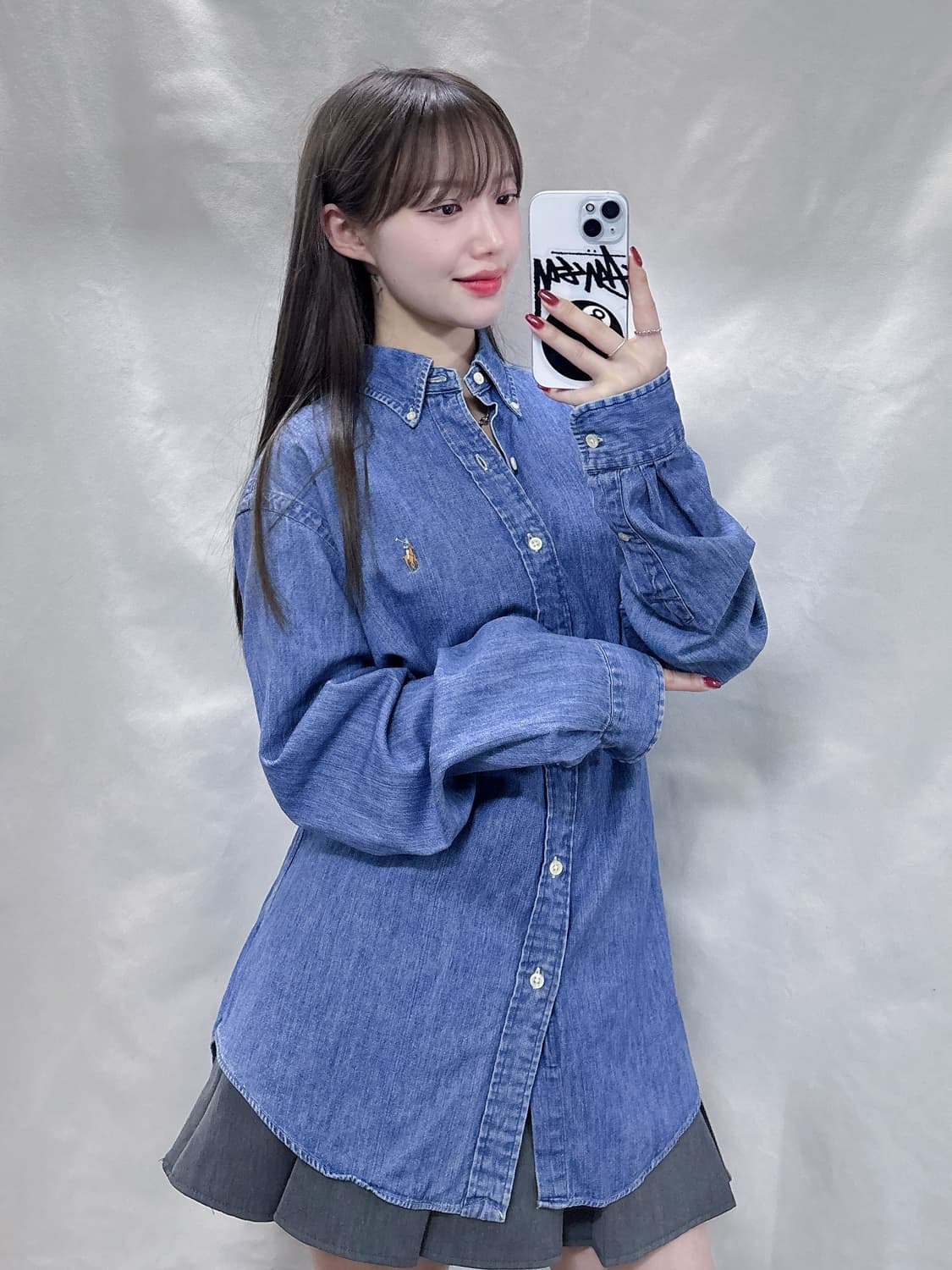 폴로 멀티포니 데님 셔츠 상품이미지1