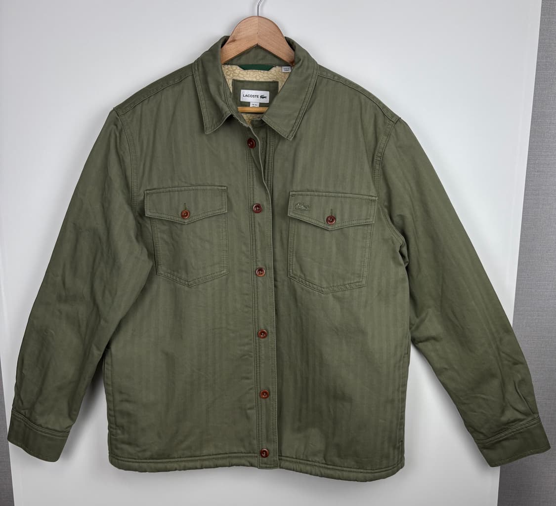 라코스테 오리지널 양털 데님 트러커 자켓 상품이미지1