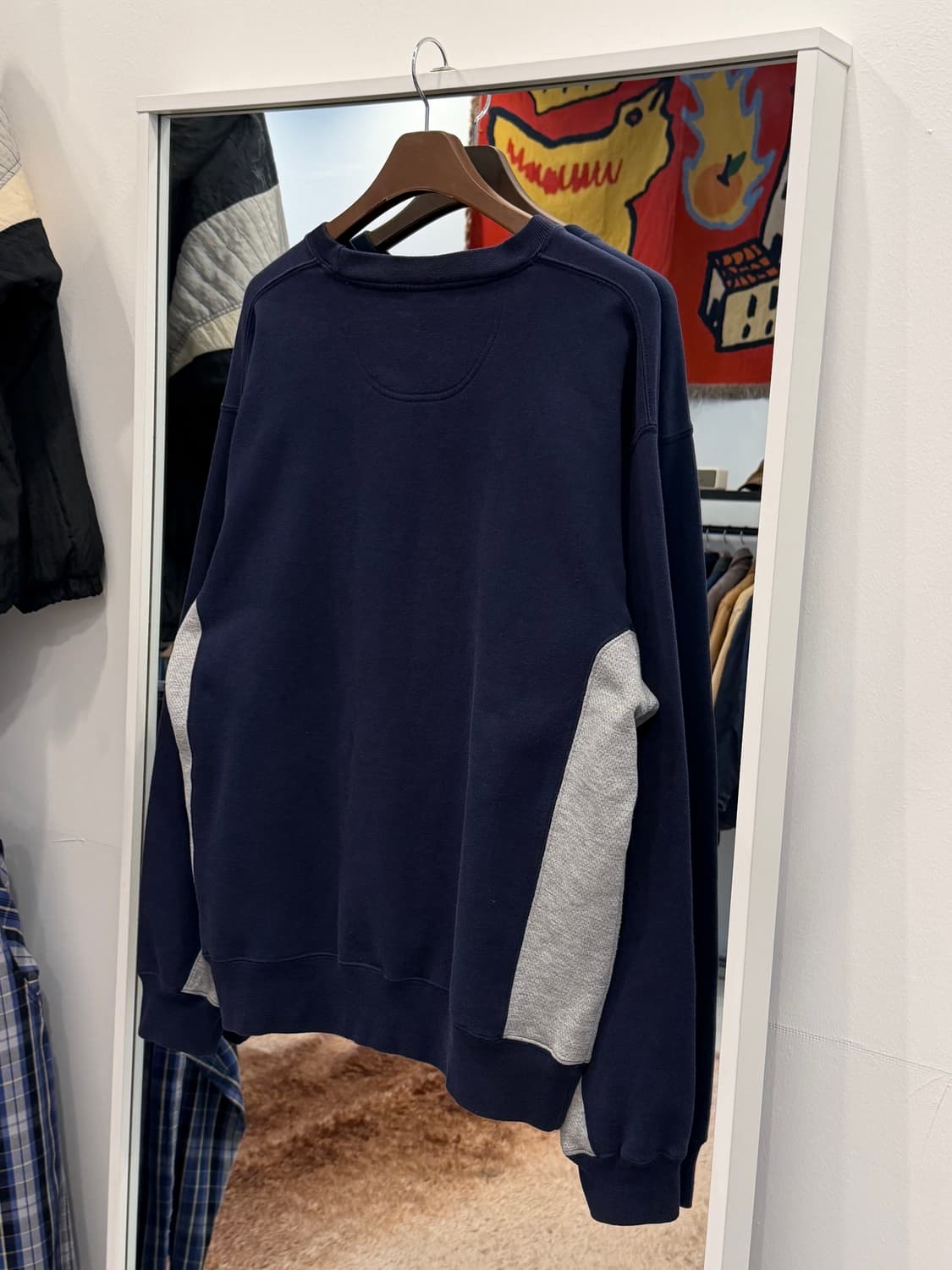 90-00s Russell 러셀 배색 플레인 스웻셔츠 상품이미지5