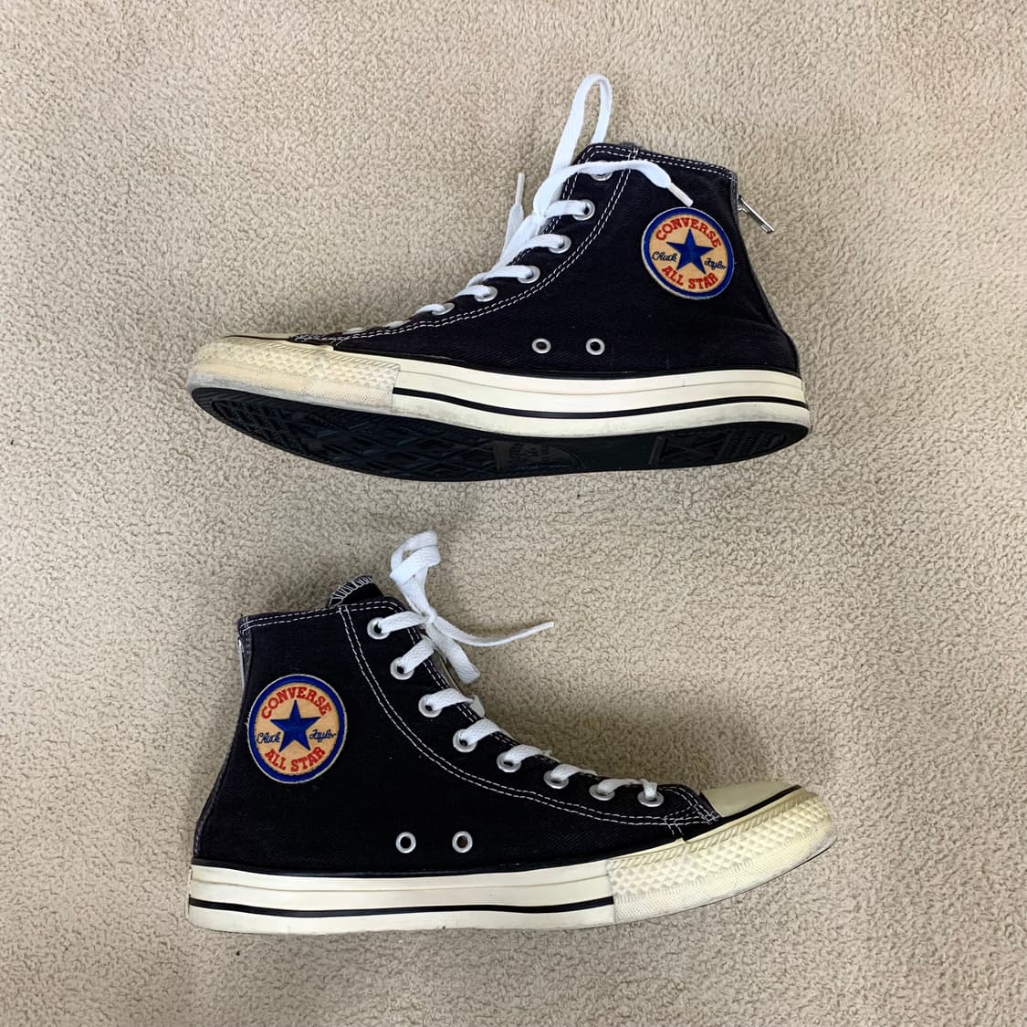컨버스 올스타 하이 백지퍼(270/블랙) 스니커즈 캔버스화 남자운동화 상품이미지4
