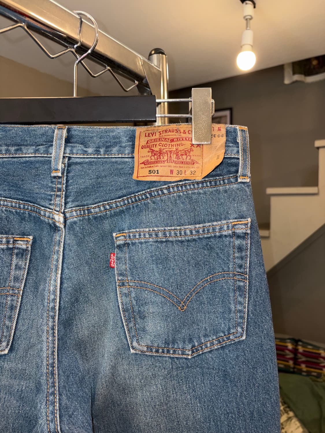 90’s Levi’s 501 USA denim middle washed  상품이미지9