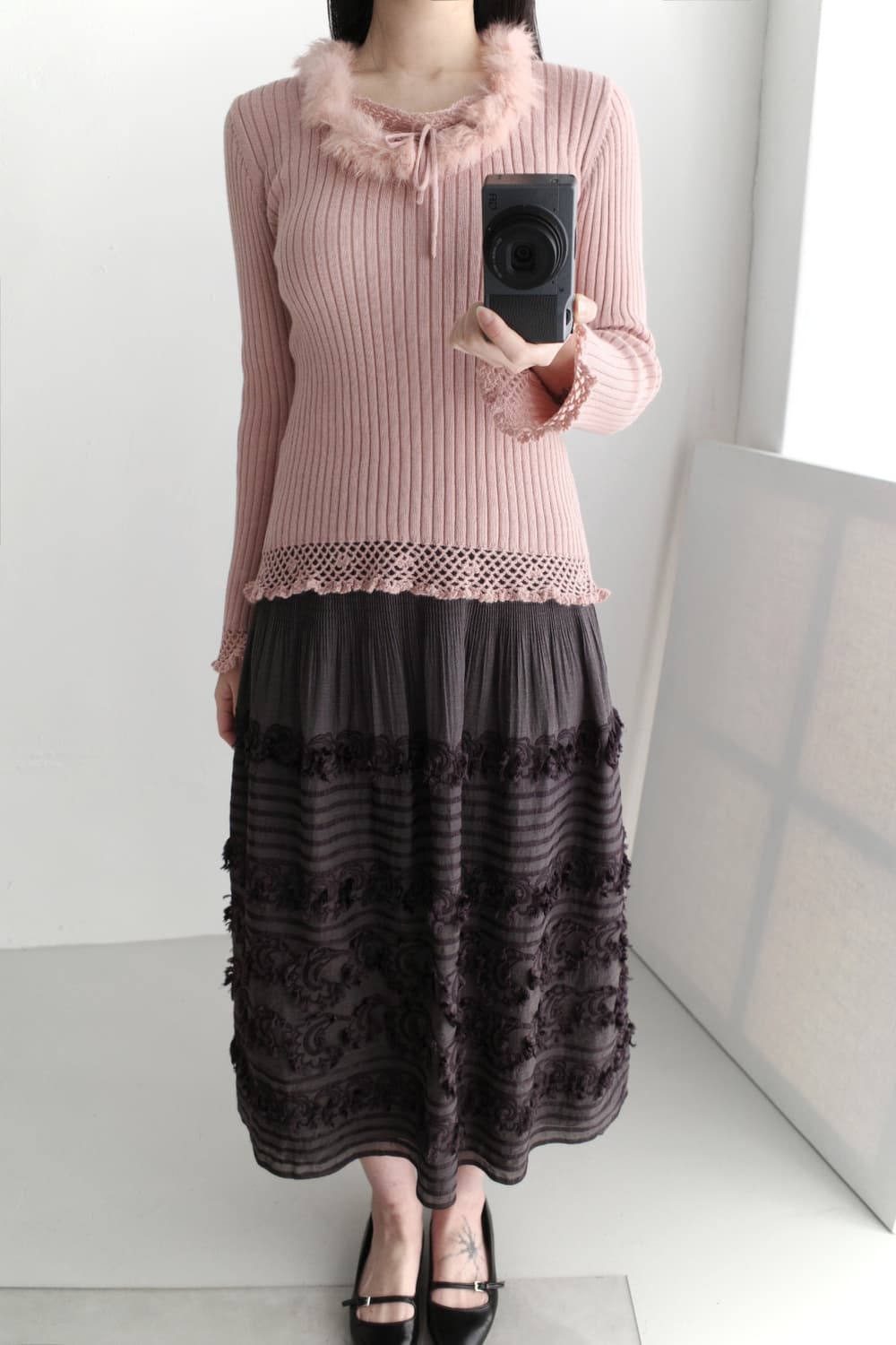 reversible pleats skirt  상품이미지6