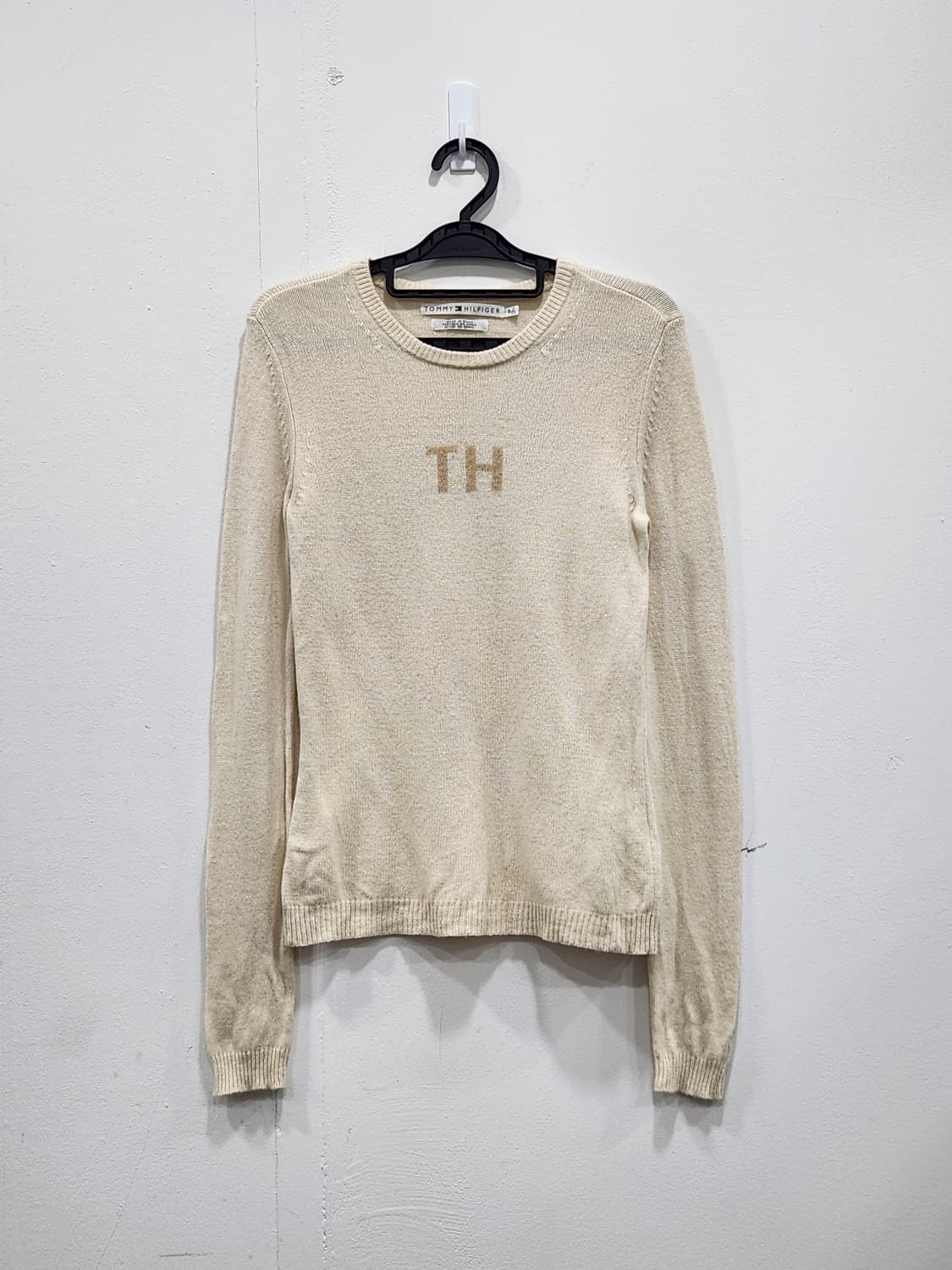 [S] 타미힐피거 램스울 혼방 아이보리 니트 여성 S 상품이미지1